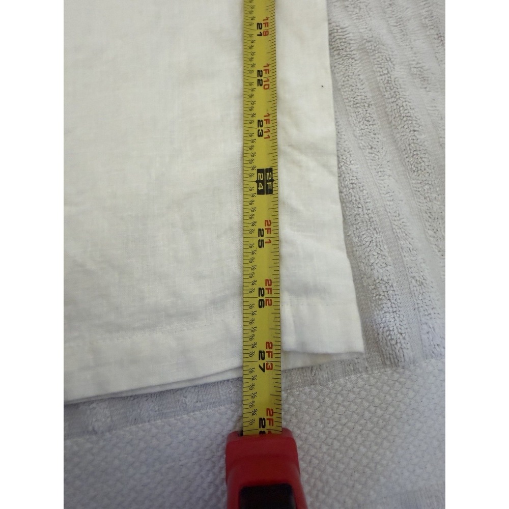 New Sincerely Jules Linen Cargo Pants XL White Wide Leg High Rise Linen Blend - Picture 11 of 16